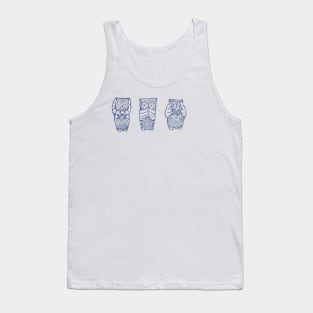 owl, hear see speak no evil Tank Top